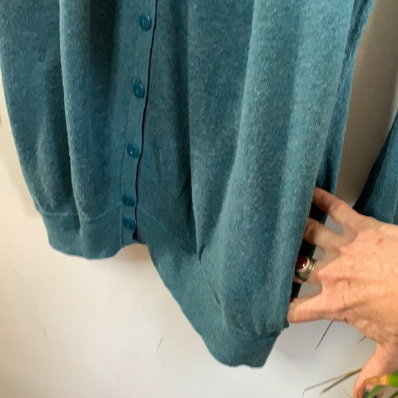 2/$30❤️ Anthropologie Sparrow Teal Sweater - Picture 4 of 6